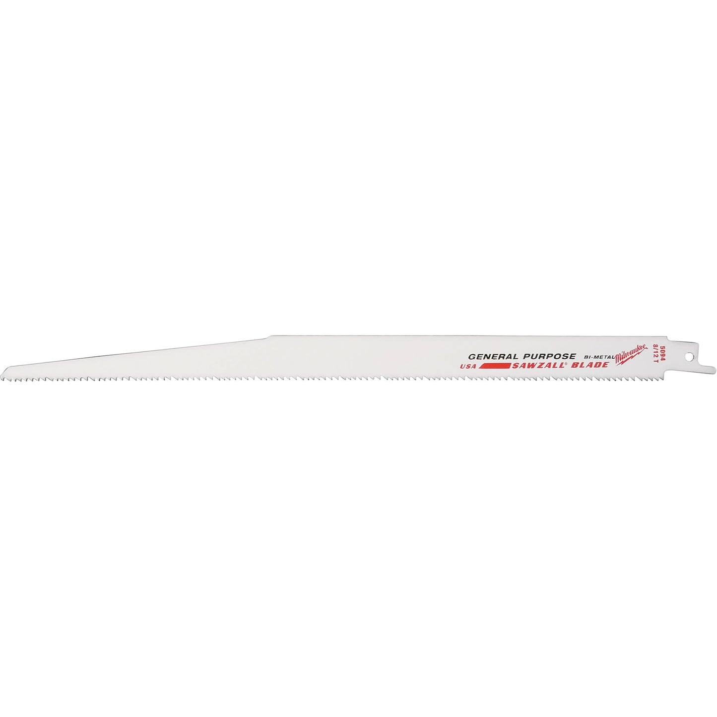 High Performance Super Sawzall® Blades, Bi-Metal, 8.5 TPI, 12" L x 3/4" W