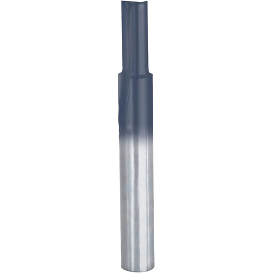 Freud Router Bit - Double Flute Straight Bit, 3/16" Dia., 5/8" H, 2" L, 1/4" Shank