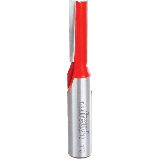 Freud Router Bit - Double Flute Straight Bit, 3/8" Dia., 1" H, 2-7/8" L