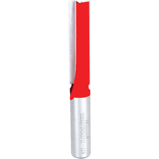 Mèche de toupie Freud - Mèche droite à deux cannelures, diamètre 1/2", hauteur 1-1/4", longueur 4-1/8", queue 1/2"