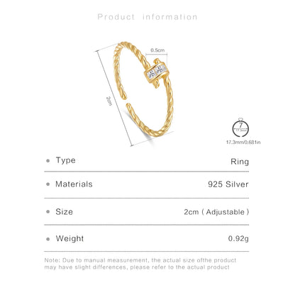 The Signature 925 Sterling Silver Twist Ring