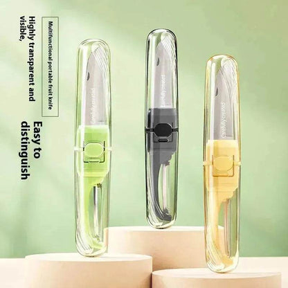 Two-in-one Portable Home Folding Double Head Fruit Knife Peeler