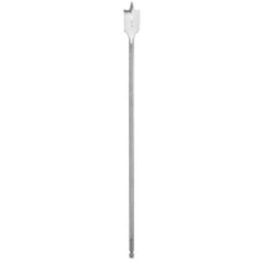 Flat Boring Bit, 5/8" Diameter, 1/4" Hex Shank, 16" Length
