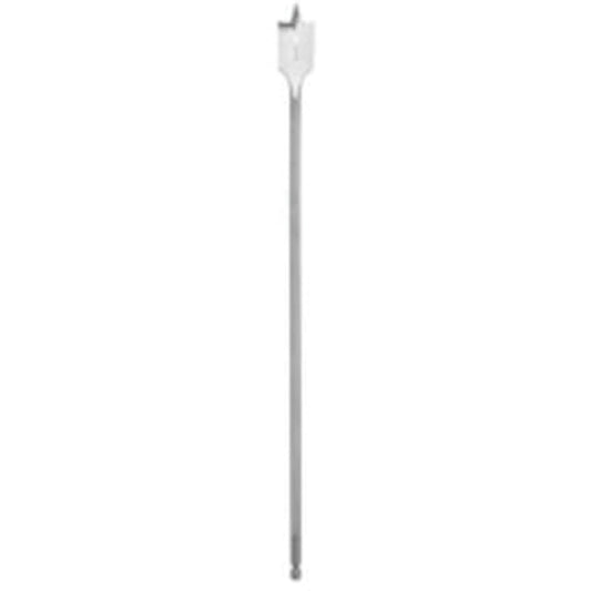 Flat Boring Bit, 7/8" Diameter, 1/4" Hex Shank, 16" Length