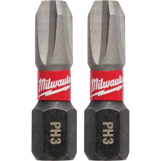 Shockwave™ Insert Bits, Phillips, #3, 1/4" Drive