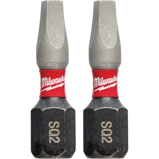 Shockwave™ Insert Bits, Square, #2, 1/4" Drive