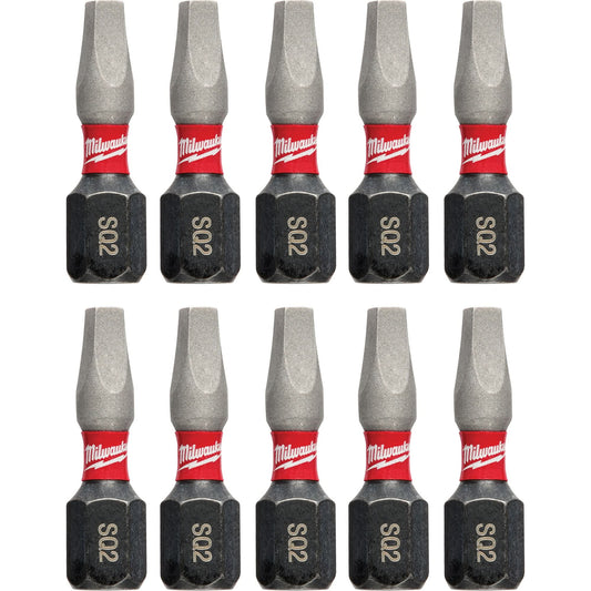 Shockwave™ Impact Insert Bits, Square, #2, 1/4" Drive