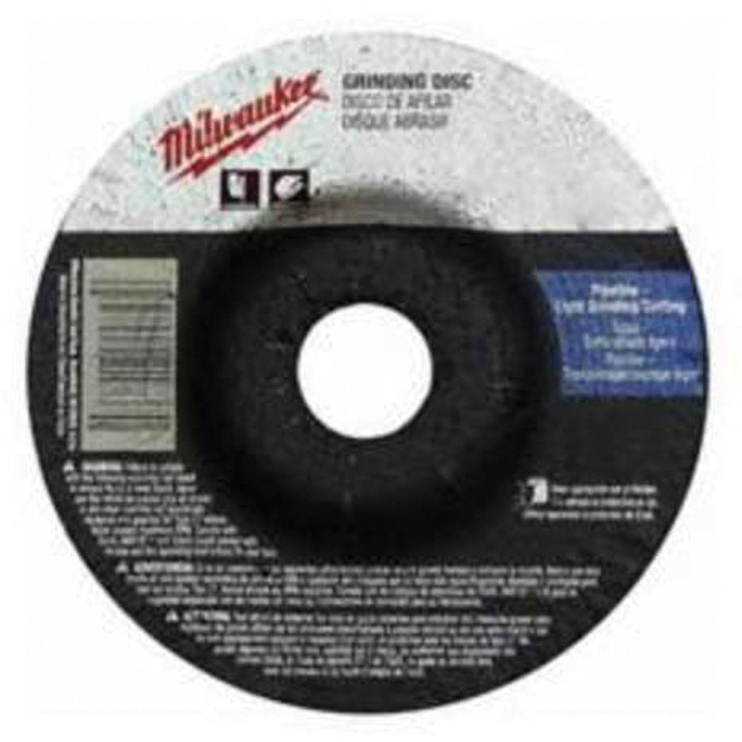 Grinding Wheel, 4-1/2" x 1/4", 7/8" Arbor, Zirconium, Type 27