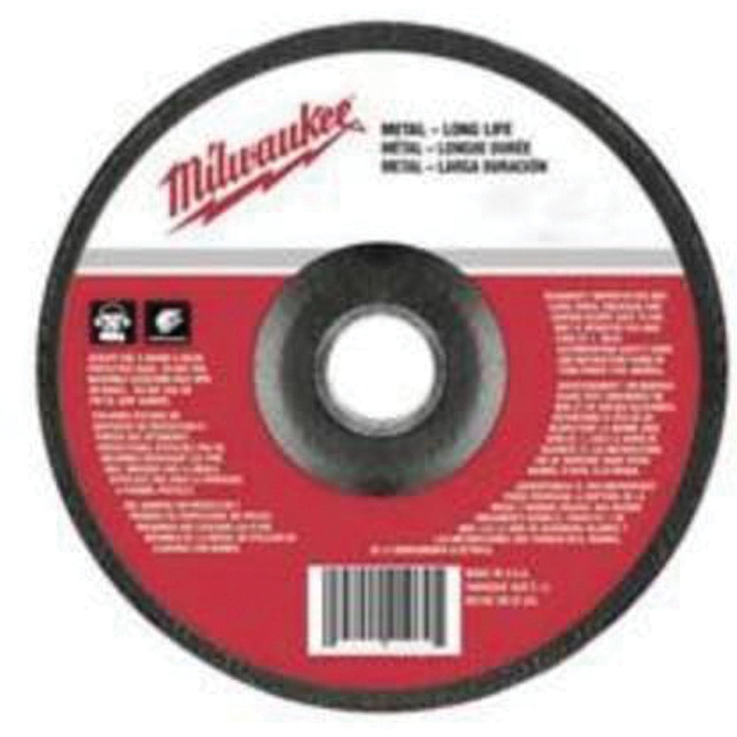 Grinding Wheel, 6" x 1/4", 5/8"-11 Arbor, Aluminum Oxide, Type 27