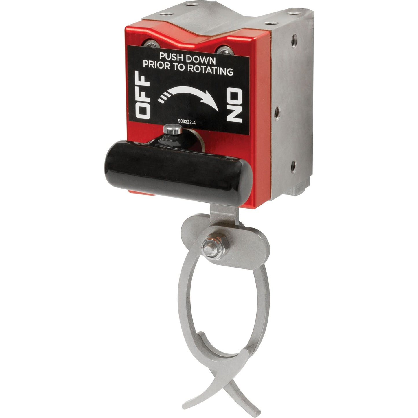 On/Off Magnetic Hanging Hooks, 7-5/8" Length, 2-1/2" Diameter, 110 lbs. Capacity