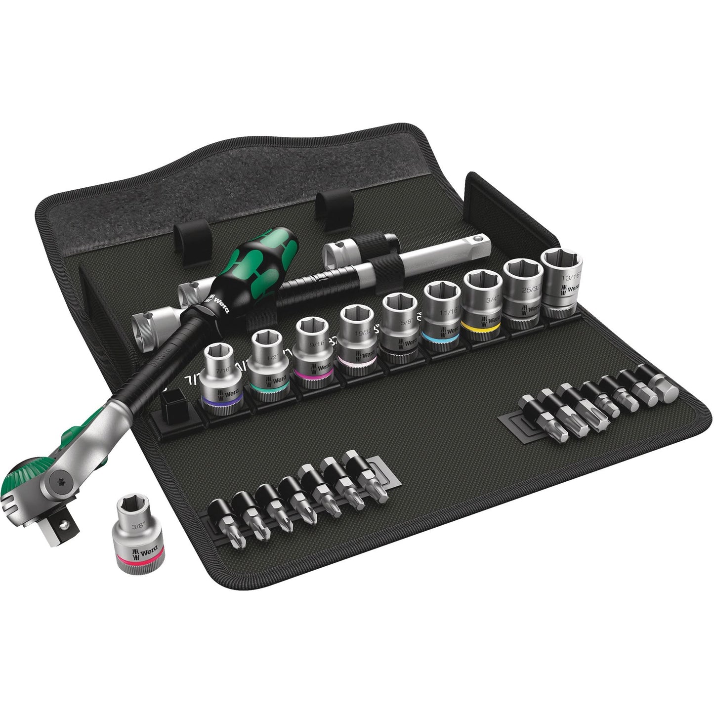 Zyklop Imperial Speed Ratchet Set, 28 Pcs, 1/2" Drive Size