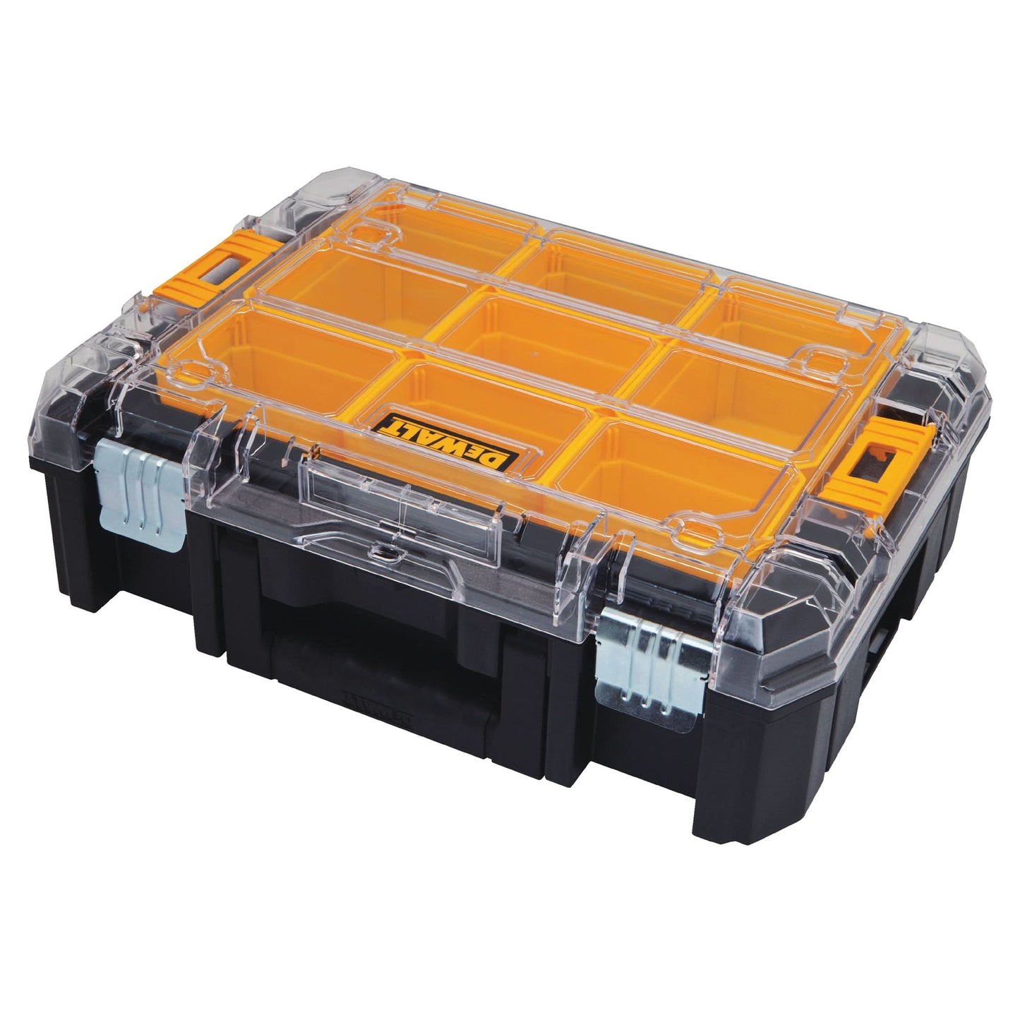 TSTAK® V Organizer with Clear Lid, 17-1/4" x 13" x 6", Black