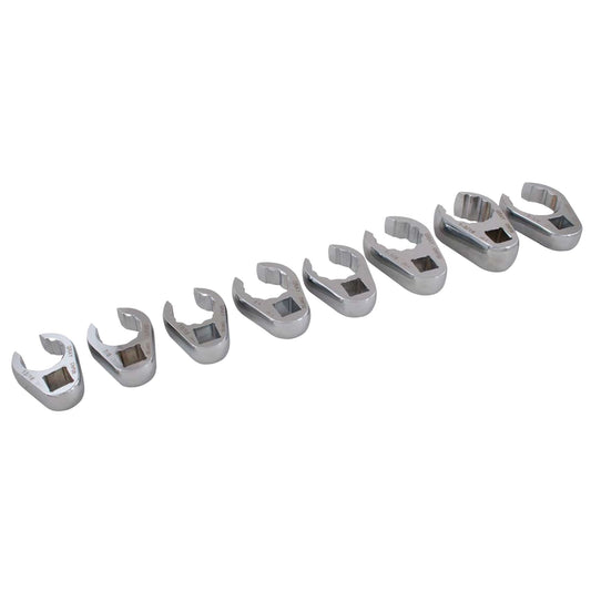 Wrench Set, Crowfoot, 8 Pieces, Imperial