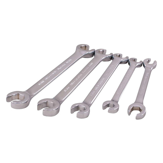 Wrench Set, Flare Nut, 5 Pieces, Metric