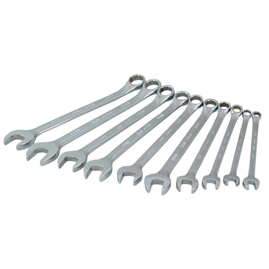 Wrench Set, Combination, 10 Pieces, Metric