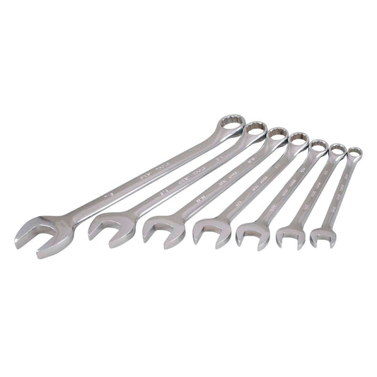 Wrench Set, Combination, 7 Pieces, Imperial
