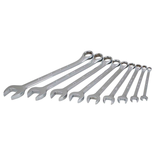 Wrench Set, Combination, 9 Pieces, Imperial