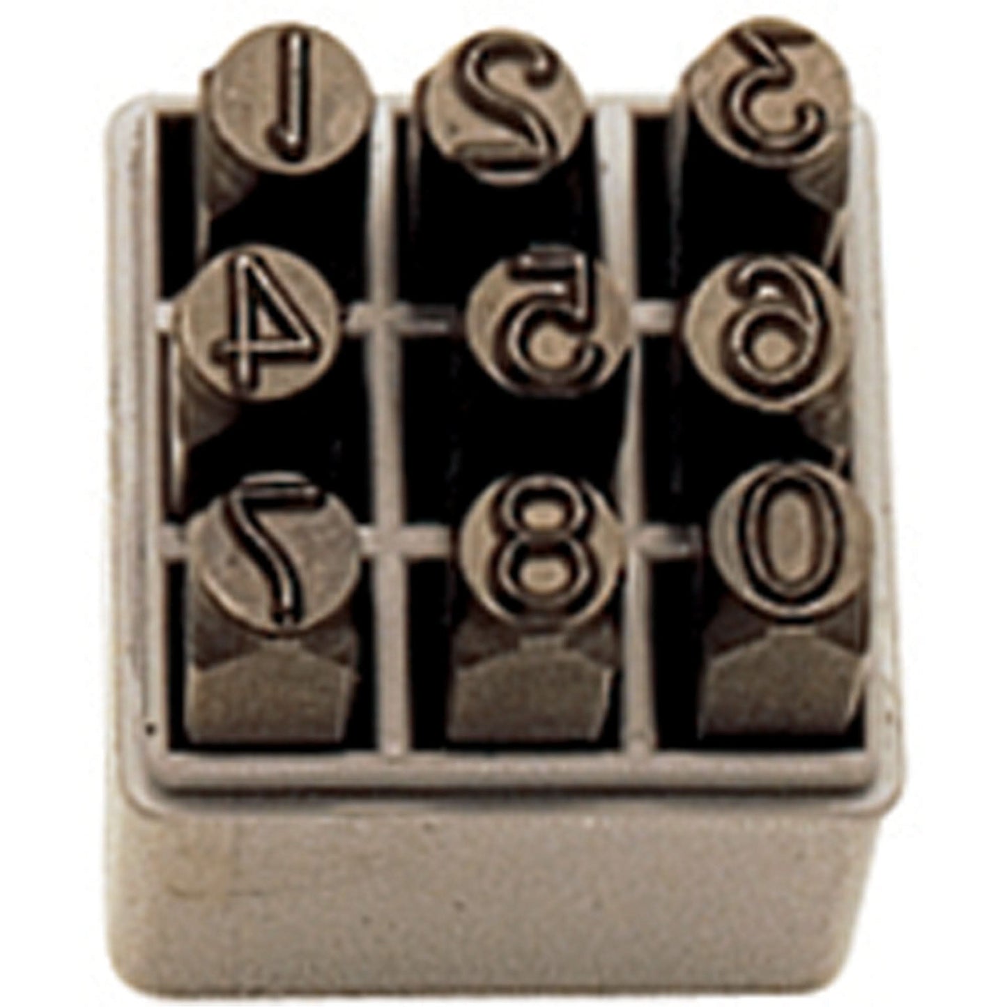 Number Hand Stamp Set, 9 Pieces