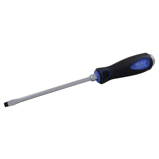 Tournevis plat, 13/64", 8-1/4" L, Manche bi-matière