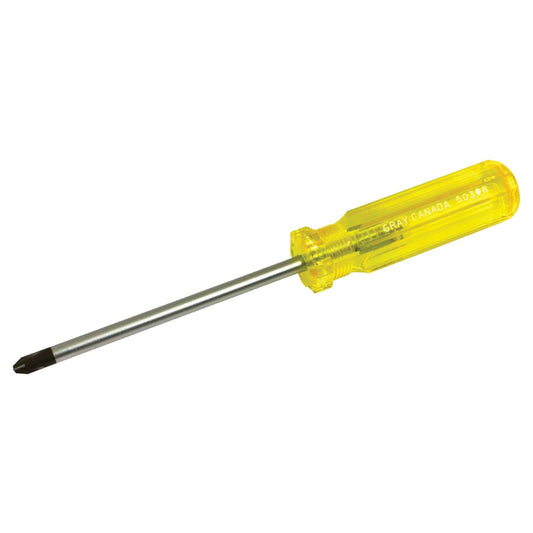 Phillips Screwdriver, #3, 10" L, Plastic Handle