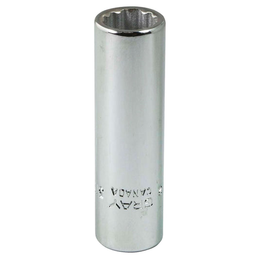 Socket, 3/8", 1/4" Drive, 12 Points