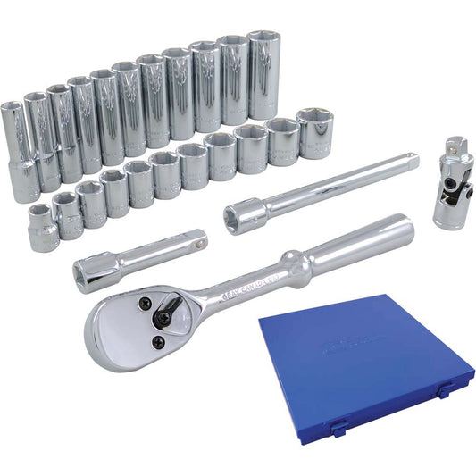 Jeu de douilles et d'accessoires, 26 pièces, entraînement 3/8 po, profondes