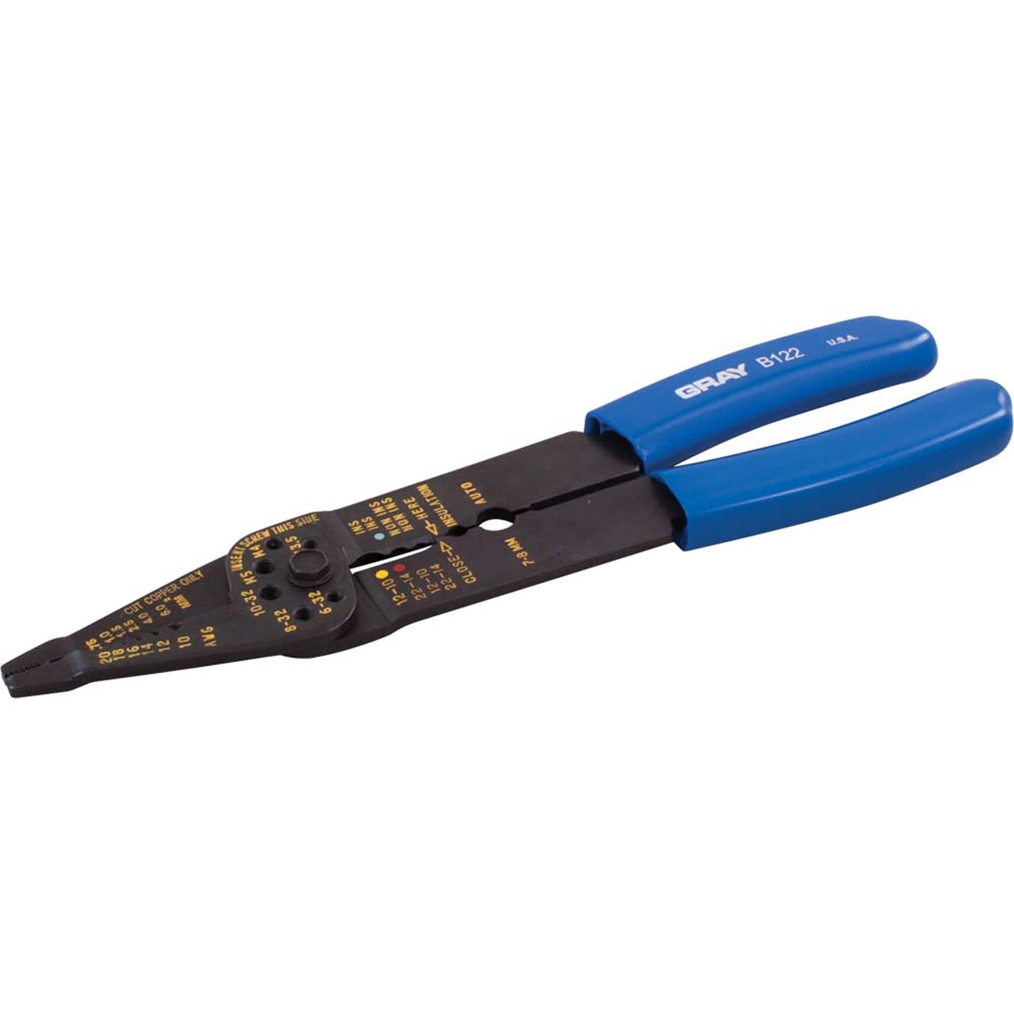 Long Stripper Crimper & Bolt Cutter, 9-1/2" L