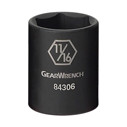 Socket, Impact, 3/4", 3/8" Drive, 6 Points