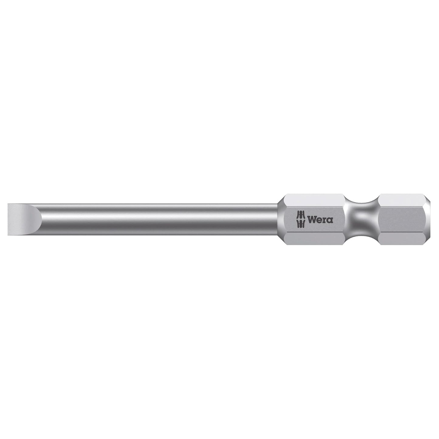 Power Screwdriver Bit, Slot, 3 mm Tip, 1/4" Drive Size, 2-3/4" Length