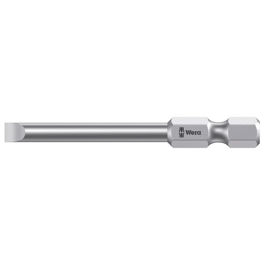 Power Screwdriver Bit, Slot, 3 mm Tip, 1/4" Drive Size, 2-3/4" Length