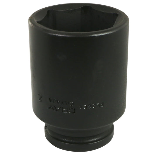 Socket, Impact, 2-1/2", 3/4" Drive, 6 Points, Deep
