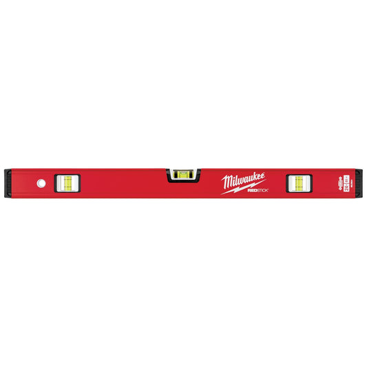 Redstick™ Compact Level, Box, 2' L, Steel, 3, Non-Magnetic