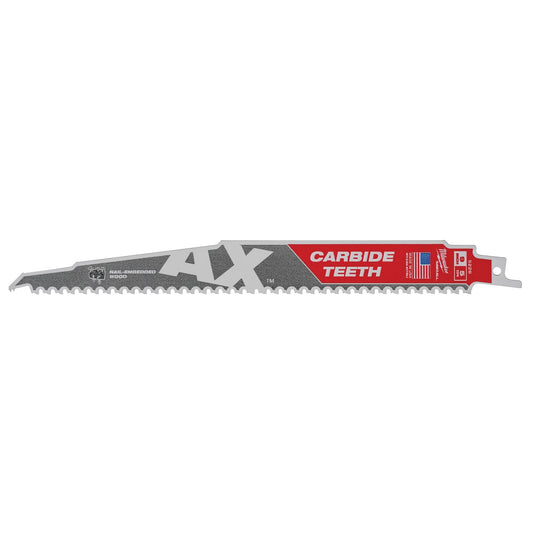 Lame de scie alternative AX™ Sawzall®, coupe au carbure, 5 Dents/Pouce, 22,86 cm L x 2,54 cm l