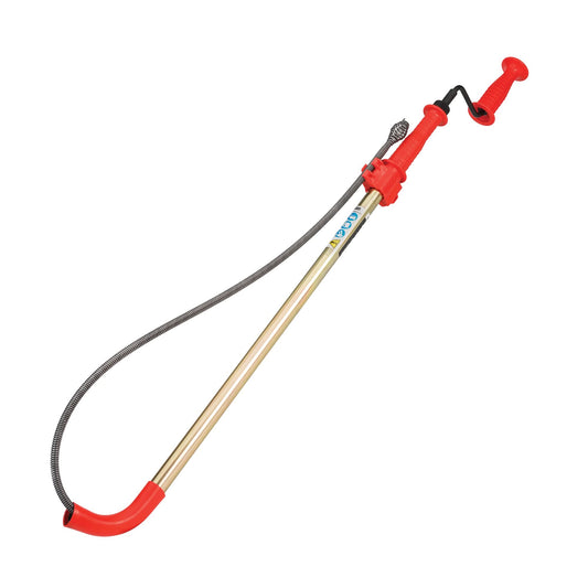 Déboucheur de toilettes, manuel, à bulbe, longueur de câble 6 pi, diamètre de câble 1/2 po