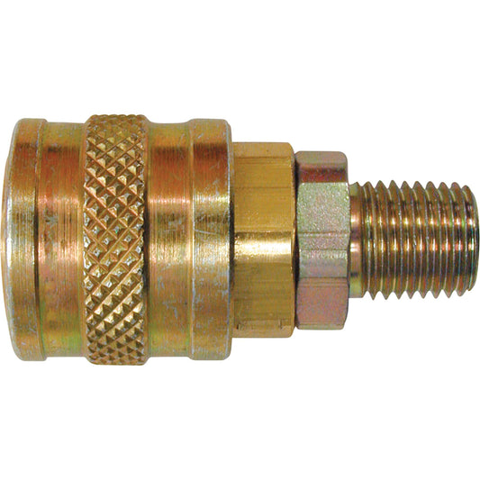 Raccords rapides - Industriels 1/4", Obturation unidirectionnelle - Raccords automatiques, Laiton