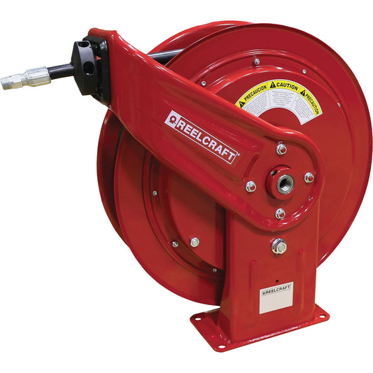Dévidoir HD70000 série extra robuste avec flexible, graisses, 3/8" x 75', flexible simple, 4800 PSI