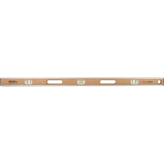 Eco-Tech®  Bamboo Level, I-Beam, 48" L, Wood, 3, Non-Magnetic