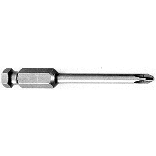Phillips Hex Power Bit, Phillips, #4 Tip, 7/16" Drive Size, 3-1/2" Length