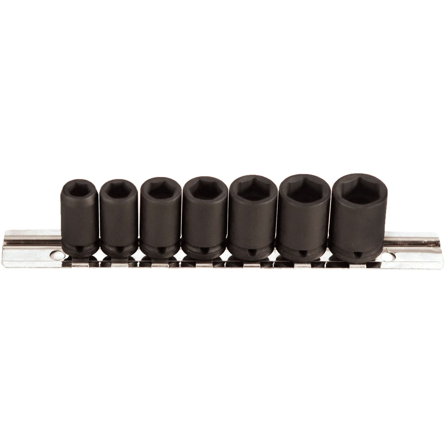 Socket Set, 7 Pcs, Impact, 1/4" Drive Size