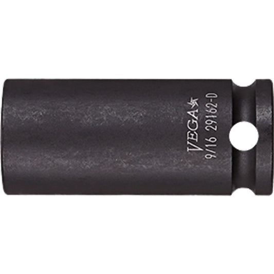 Socket, Impact, 3/4", 3/8" Drive, 12 Points, Deep