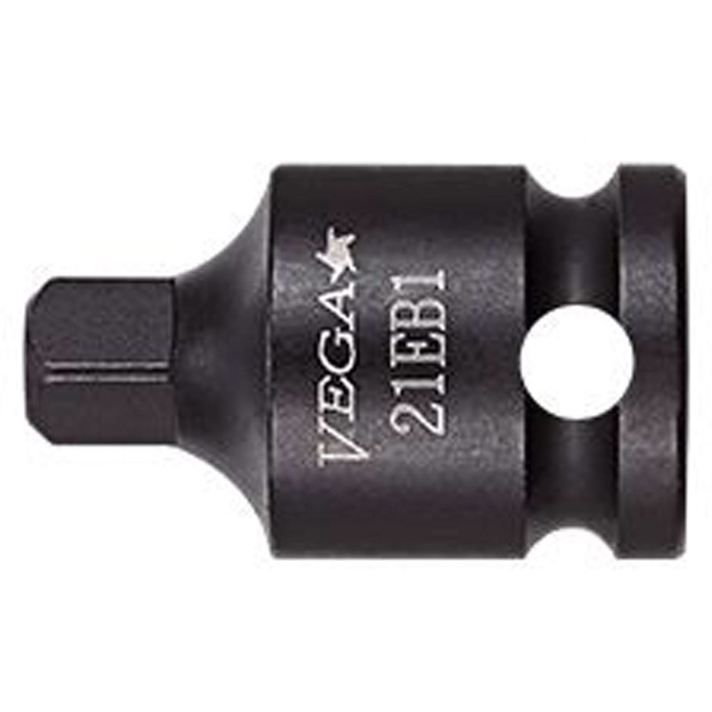 Socket Adapter, Impact, 3/8" Drive, 1/4" Socket, 3" L, Pin