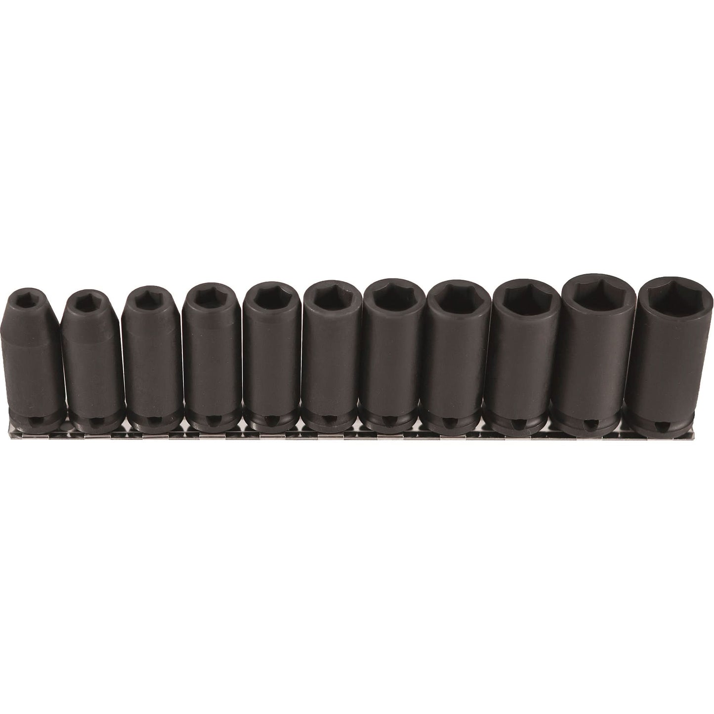 Long Socket Set, 11 Pcs, Impact, 3/8" Drive Size, Deep