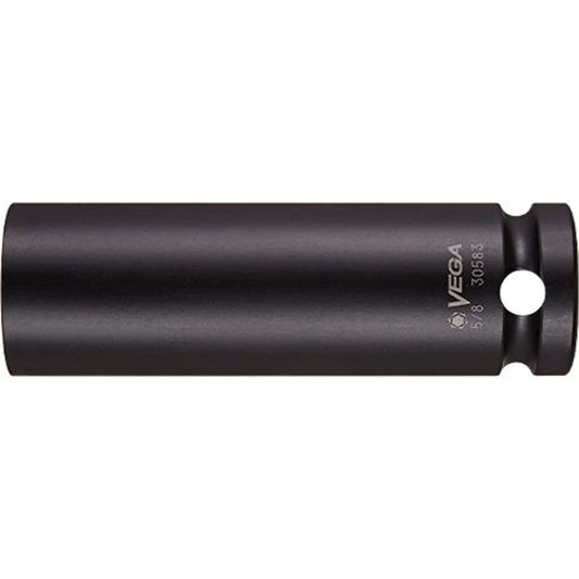Douille à chocs, 19 mm, carré 1/2", 6 pans, longue