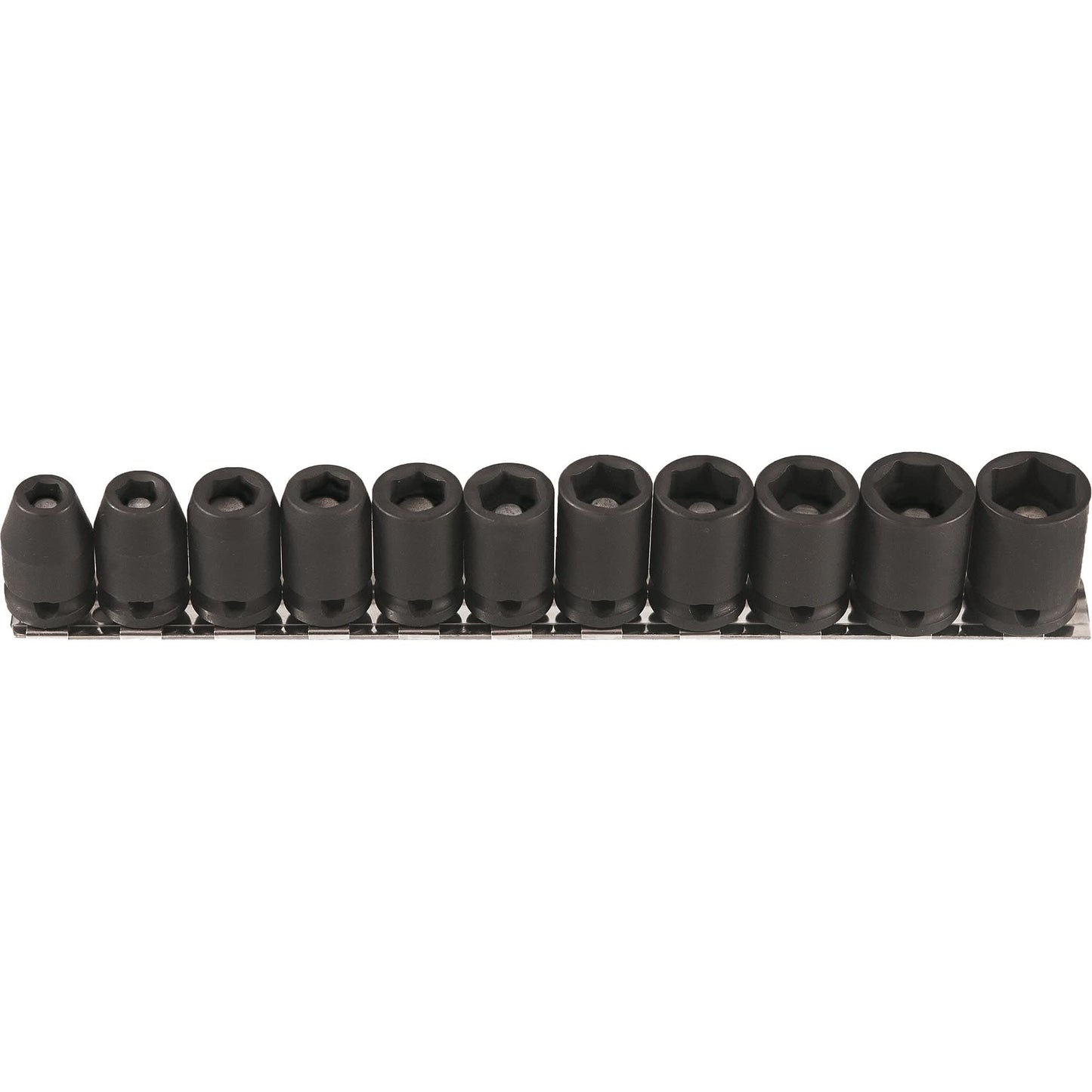 Magnetic Socket Set, 11 Pcs, Impact, 3/8" Drive Size