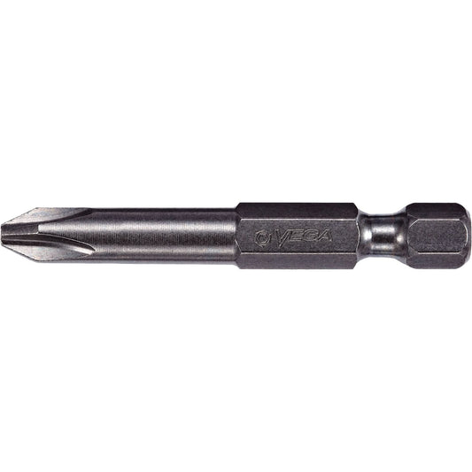 Power Bit, Phillips, #2 Tip, 1/4" Drive Size, 4-1/2" Length