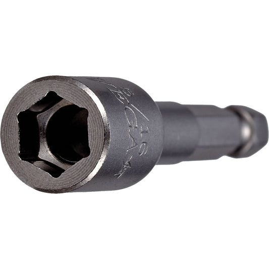 Emmancheur d'écrous, embout 5/16", carré 1/4", longueur 2-9/16", non magnétique