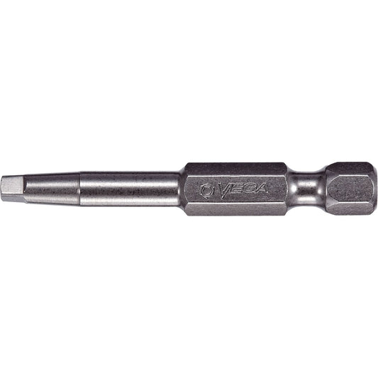Power Bit, Square, #1 Tip, 1/4" Drive Size, 6" Length