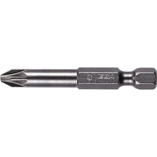Power Bit, Pozidriv, #2 Tip, 1/4" Drive Size, 6" Length