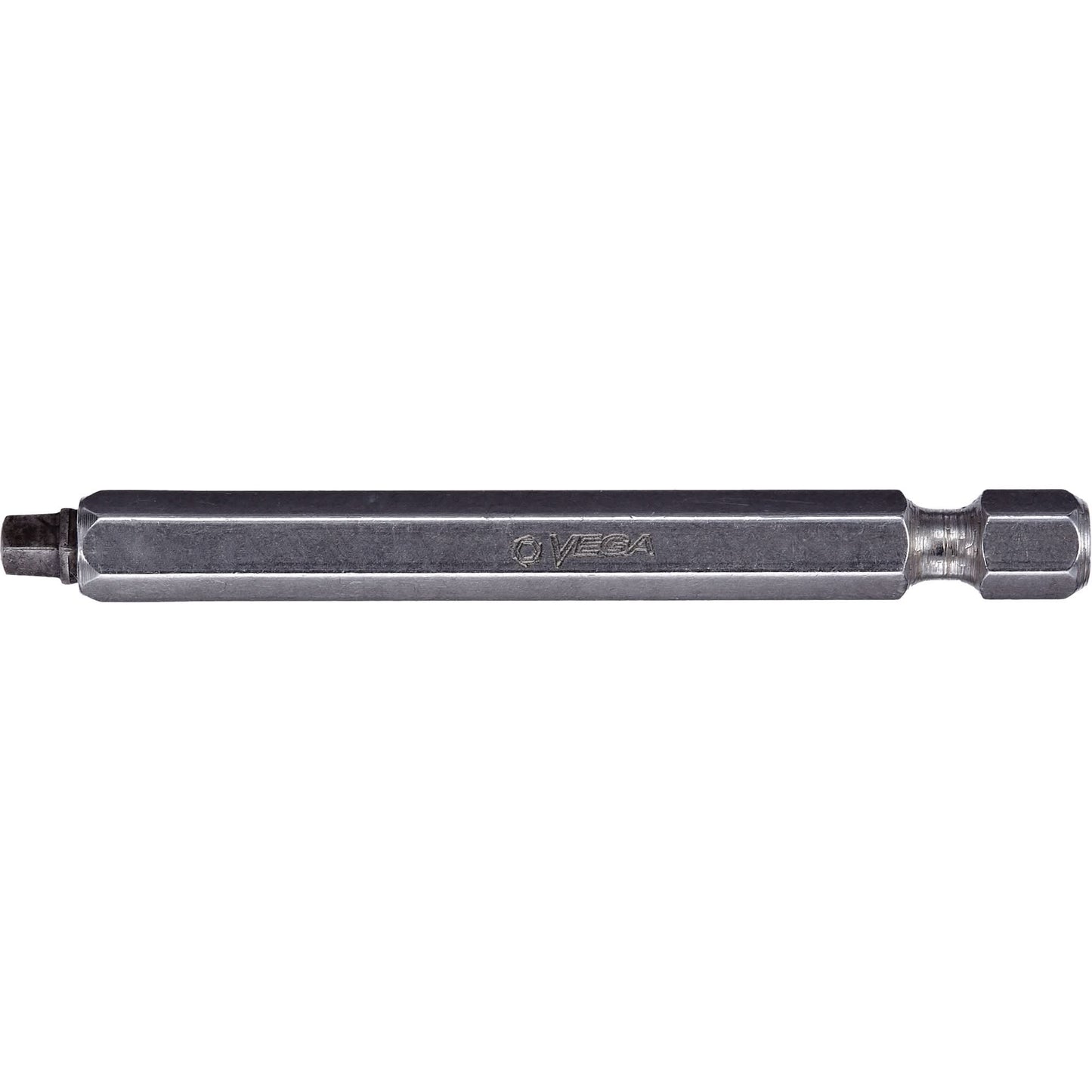 Undersized Two-Piece Construction Power Bit, Square, #2 Tip, 1/4" Drive Size, 2" Length