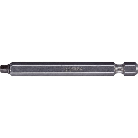 Two-Piece Construction Power Bit, Square, #1 Tip, 1/4" Drive Size, 2-3/4" Length